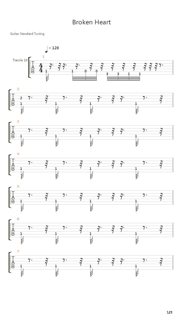 Broken Heart吉他谱