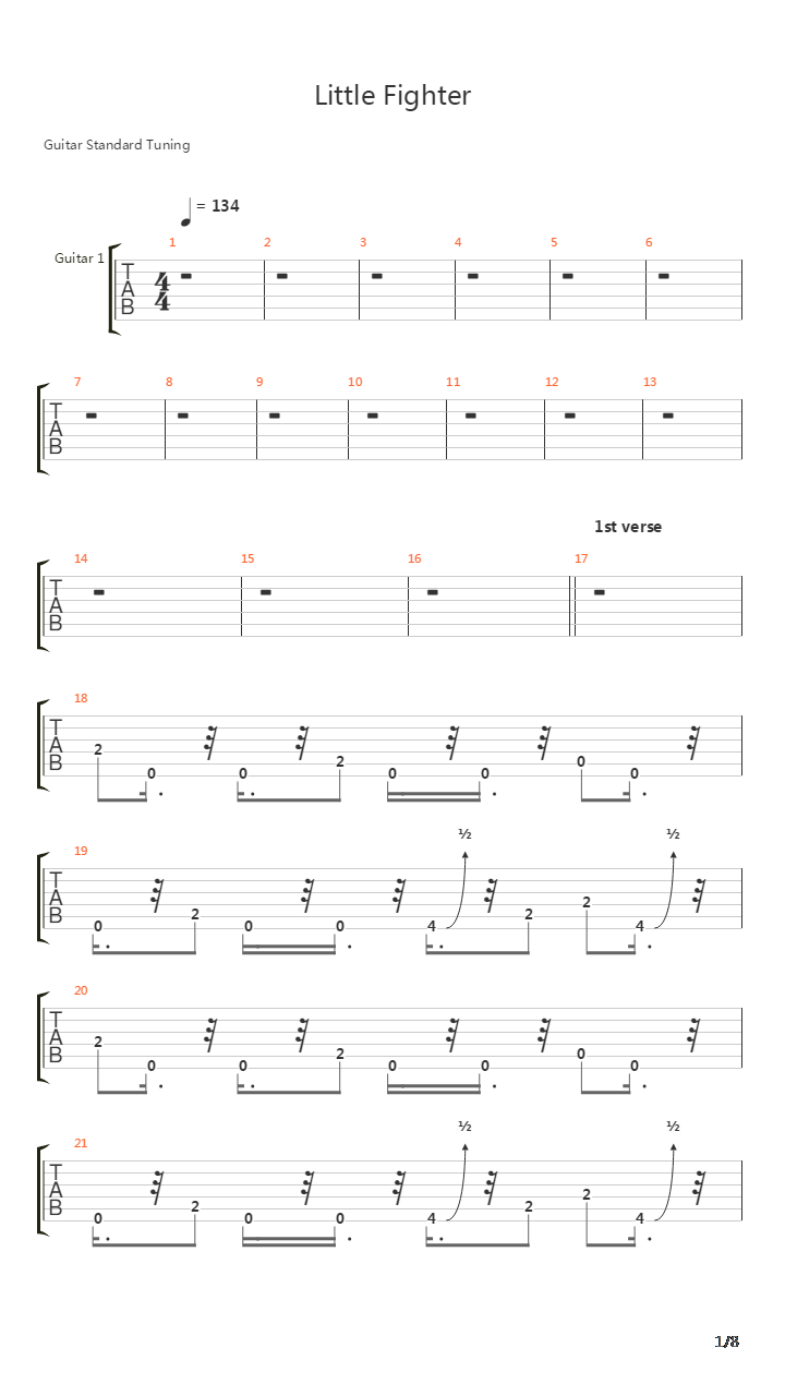 Little Fighter吉他谱