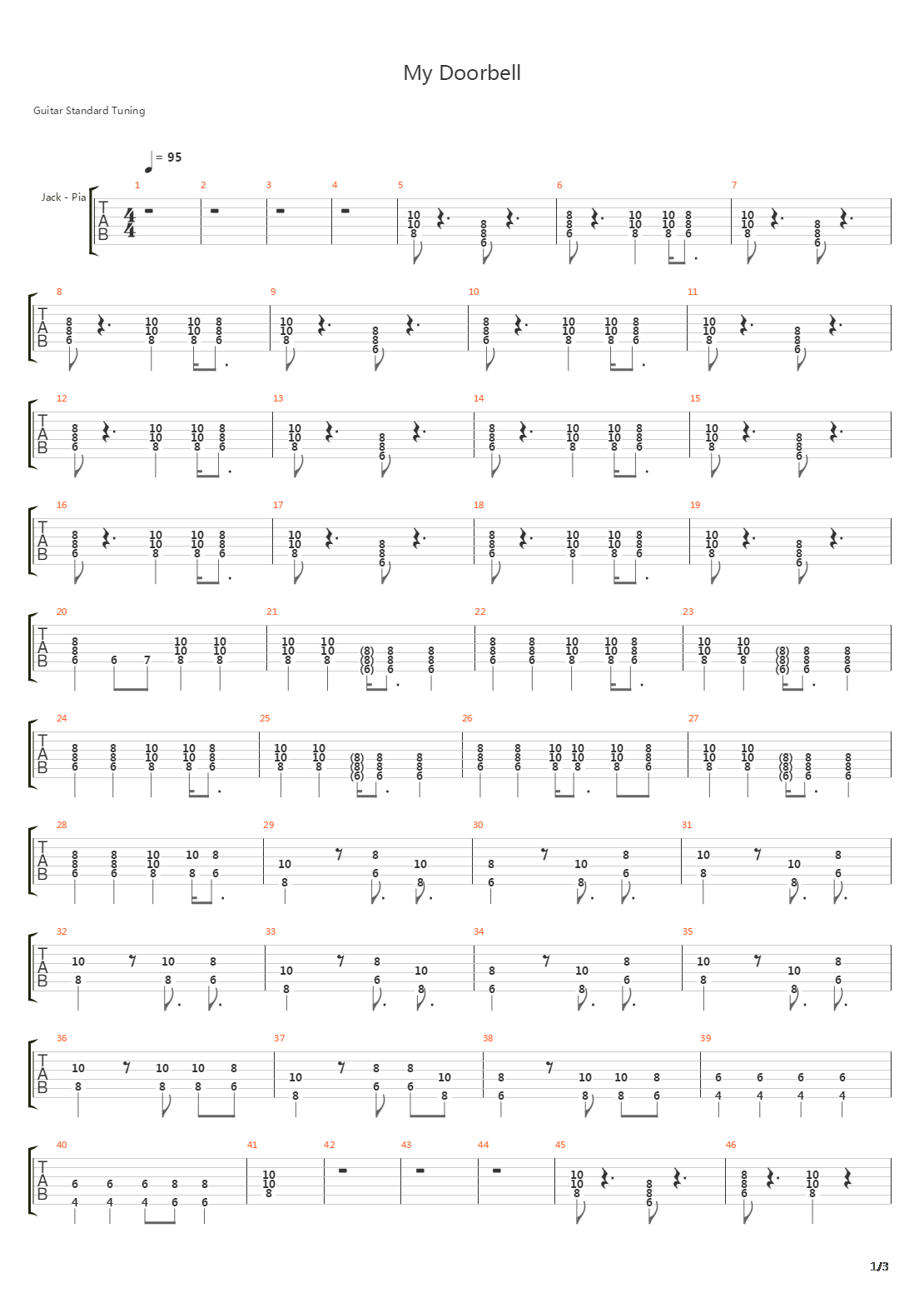 My Doorbell吉他谱