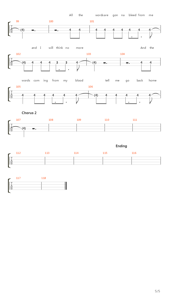 Seven Nation Army吉他谱