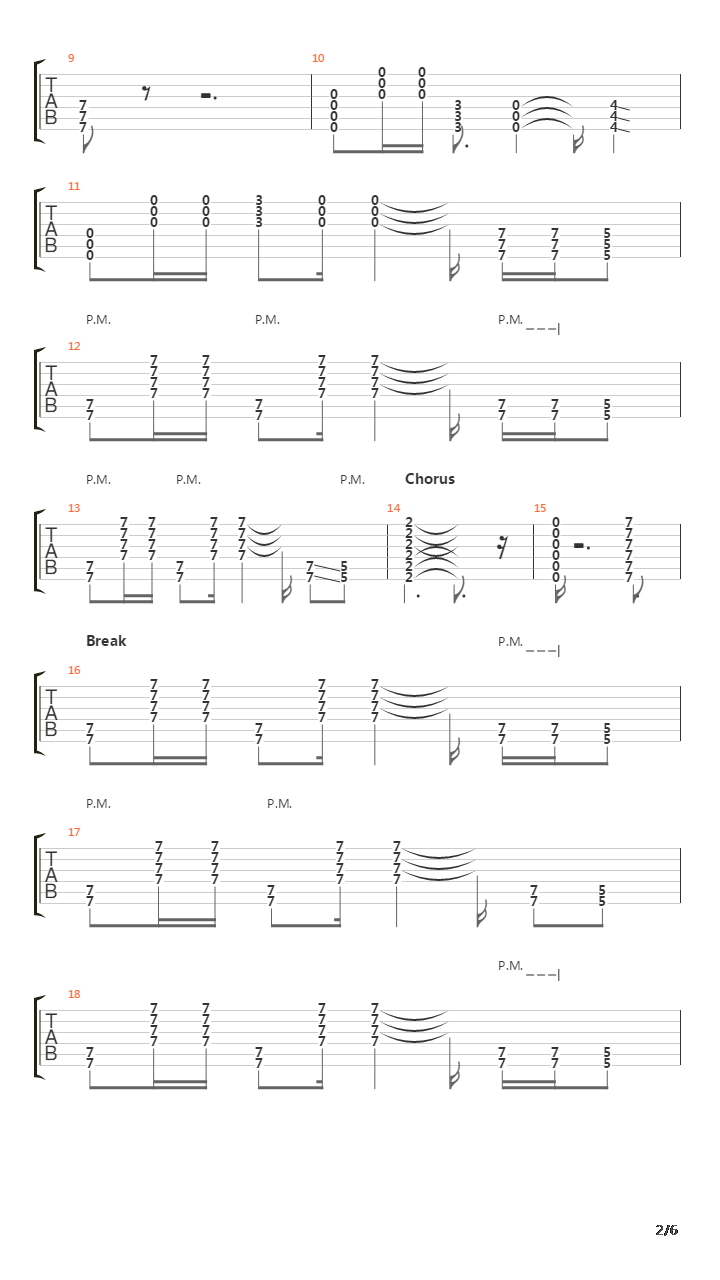 Stop Breaking Down吉他谱