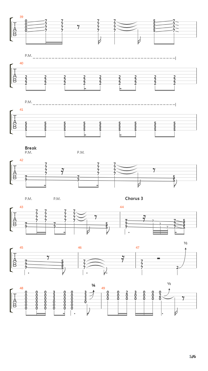 Stop Breaking Down吉他谱