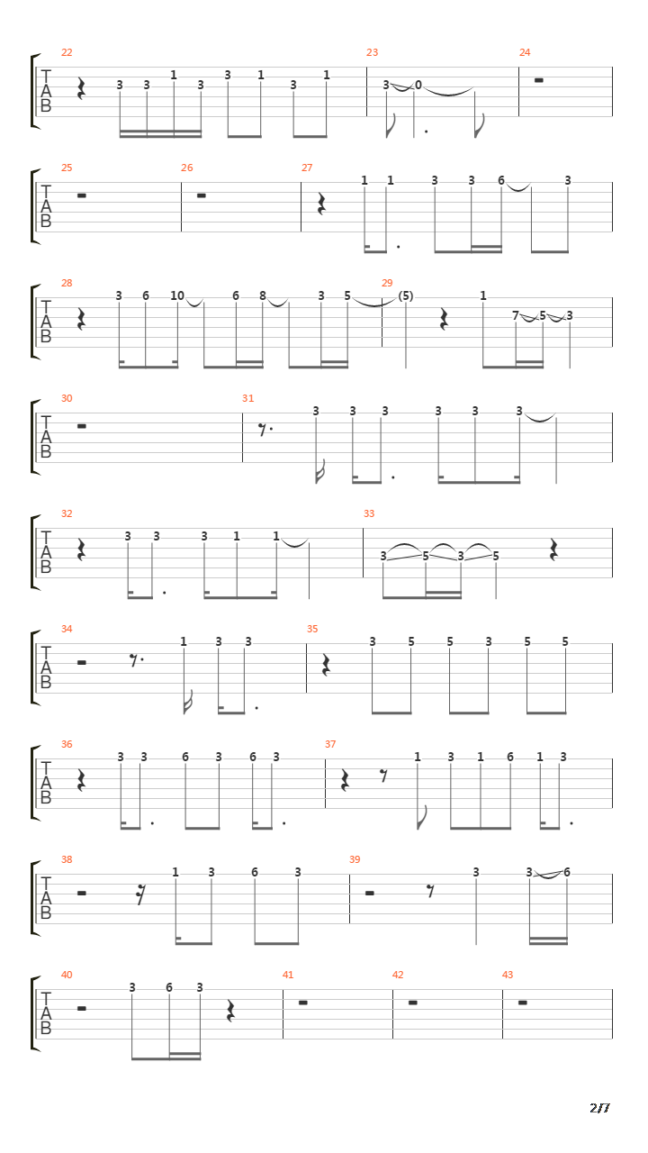 Slow An Easy吉他谱