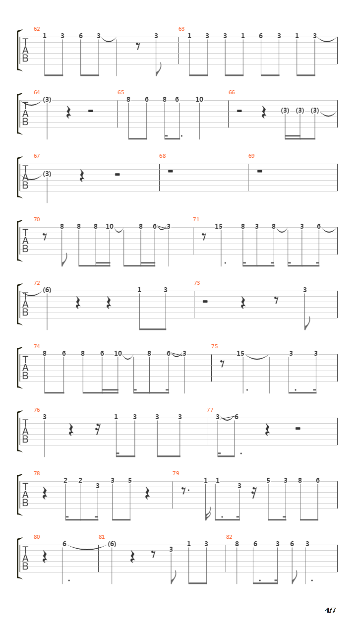 Slow An Easy吉他谱