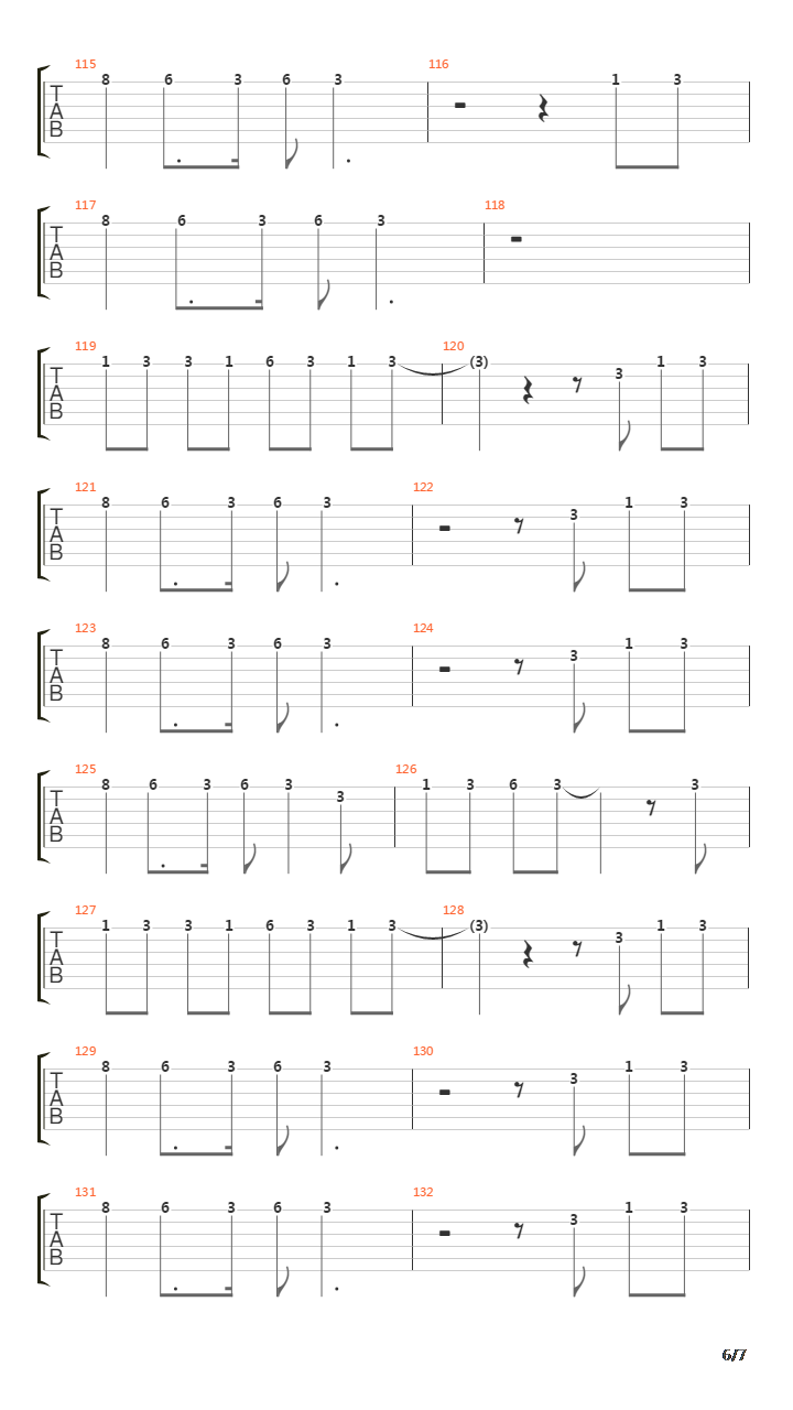 Slow An Easy吉他谱