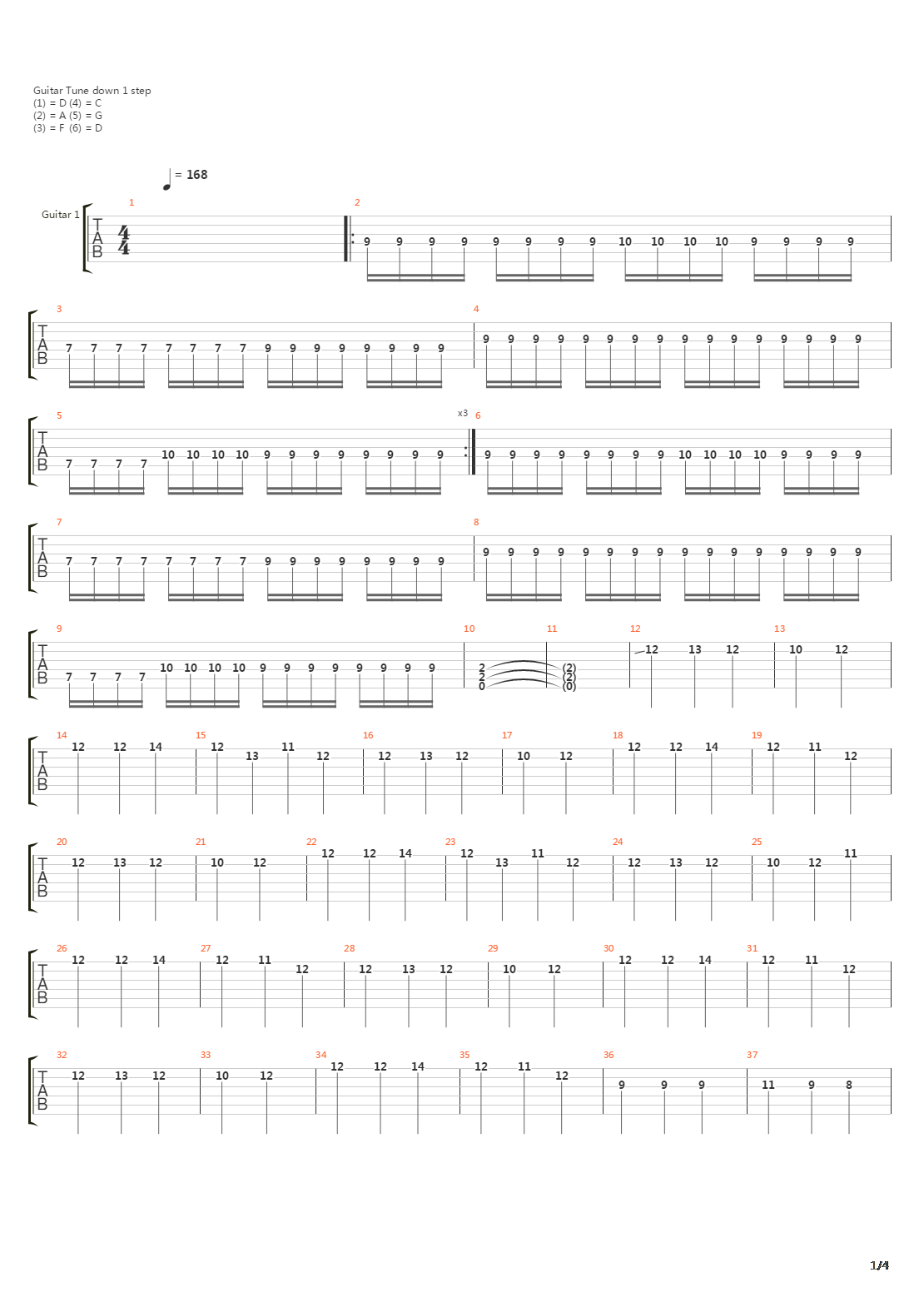 1184吉他谱