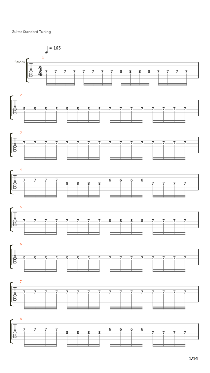 1184吉他谱