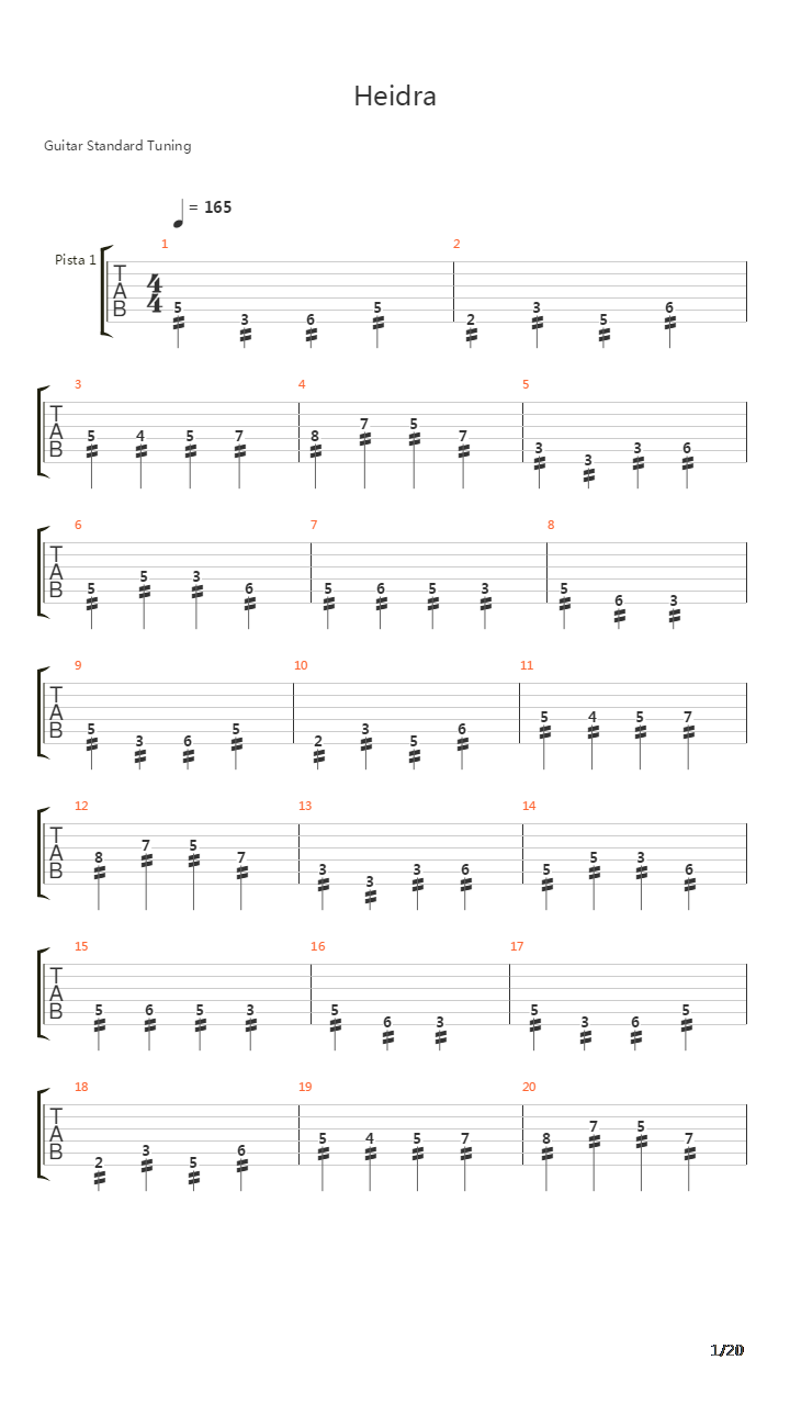 Heidra吉他谱