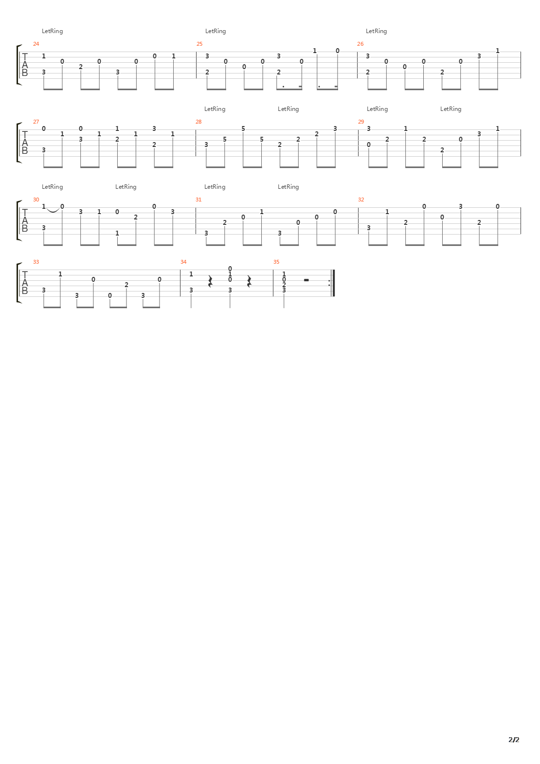 op1-3 No.1吉他谱