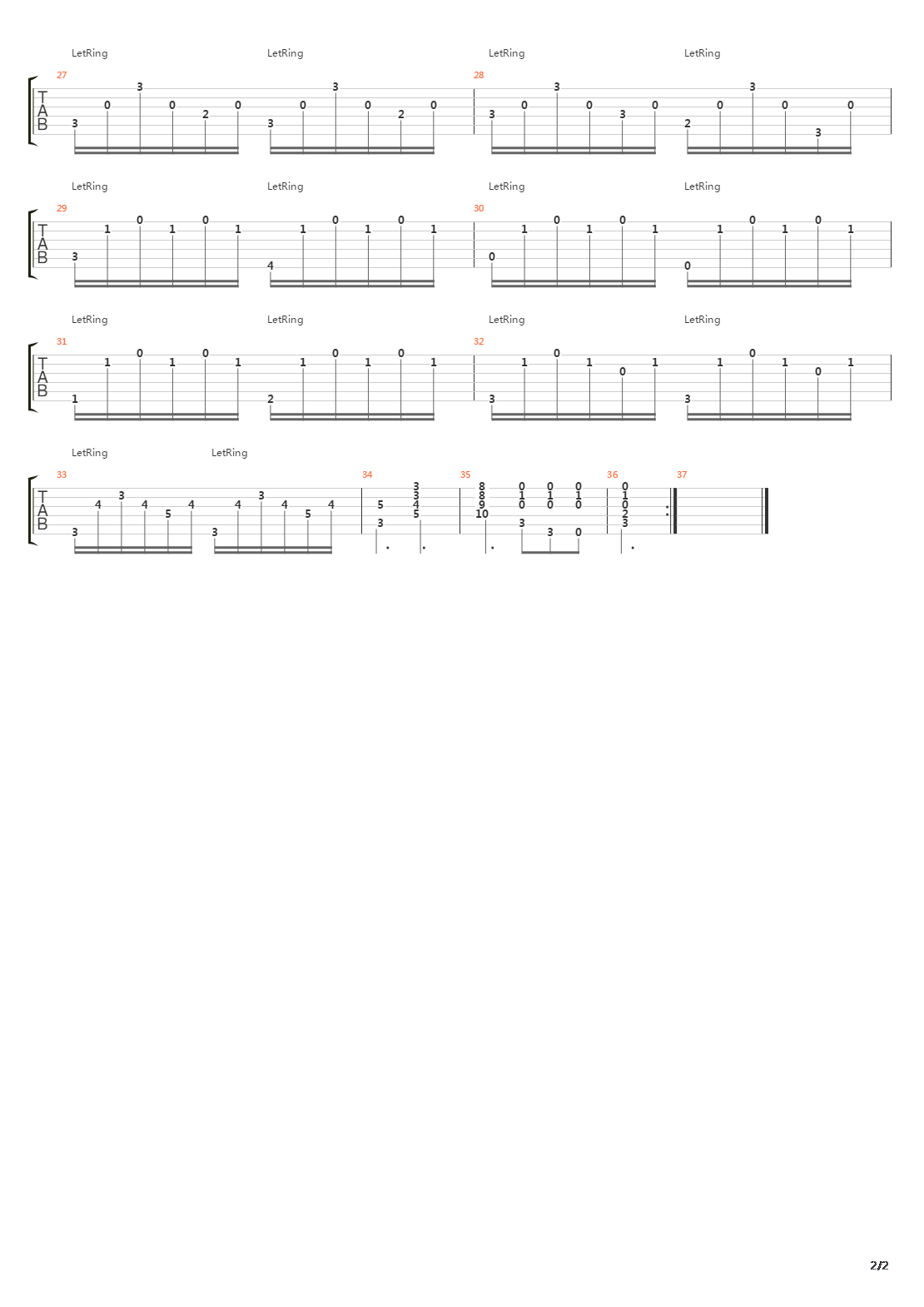 op1-3 No.2吉他谱