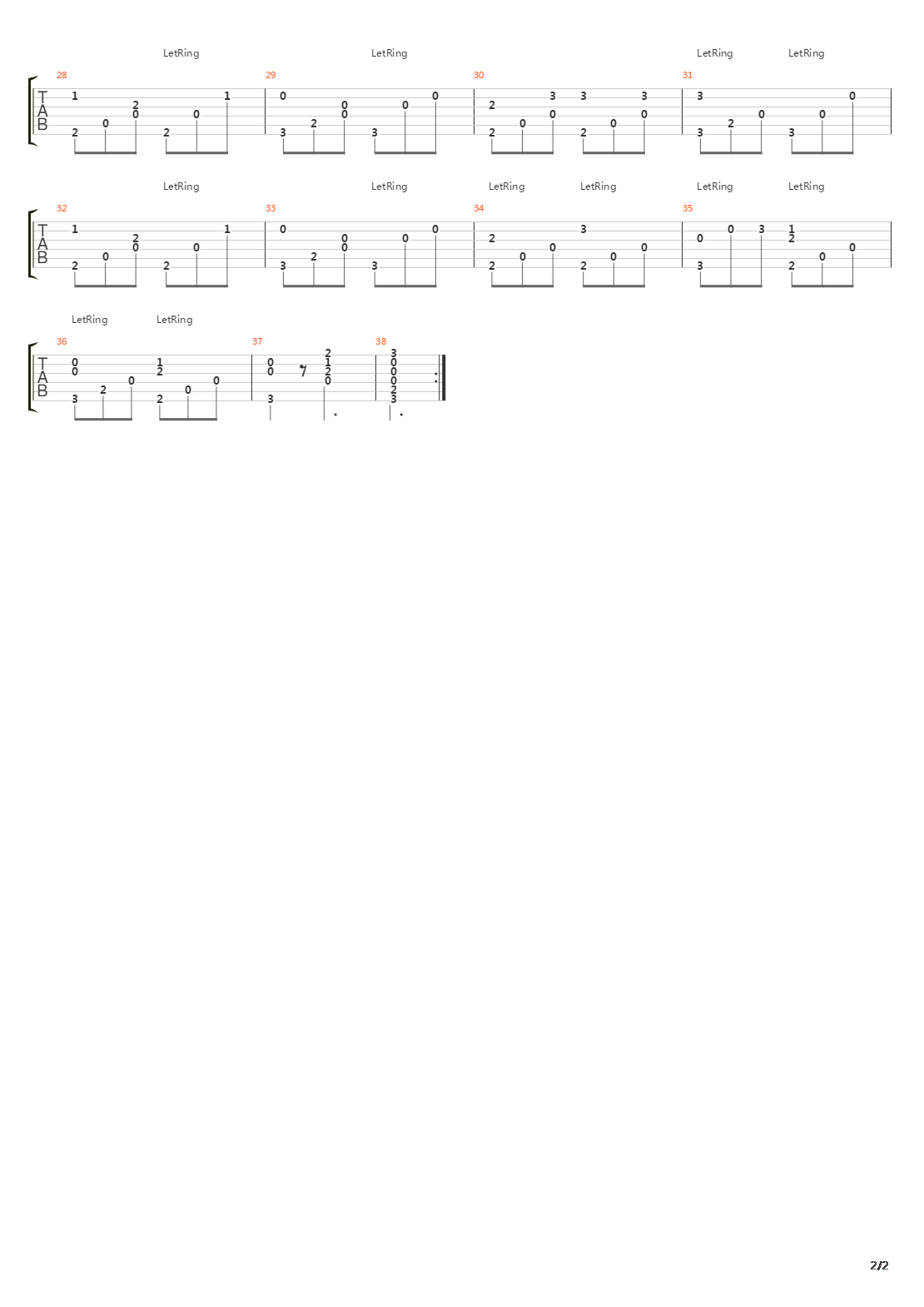 op1-3 No.5吉他谱