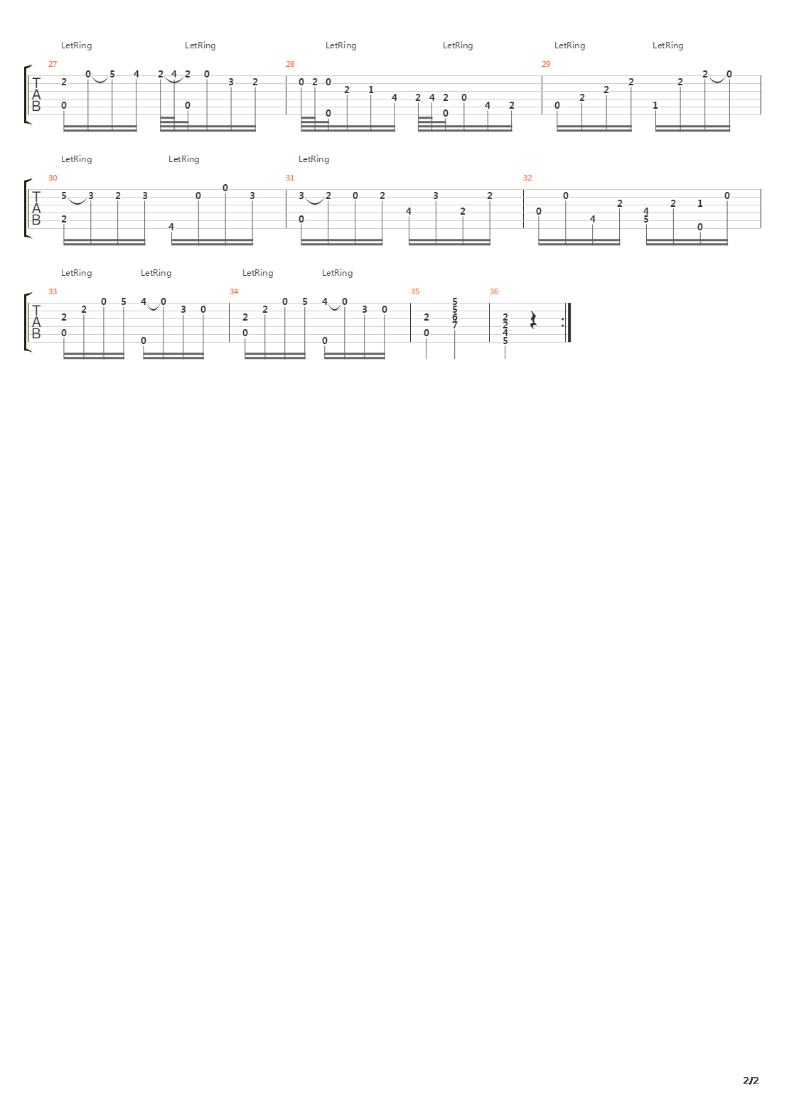 op1-3 No.6吉他谱