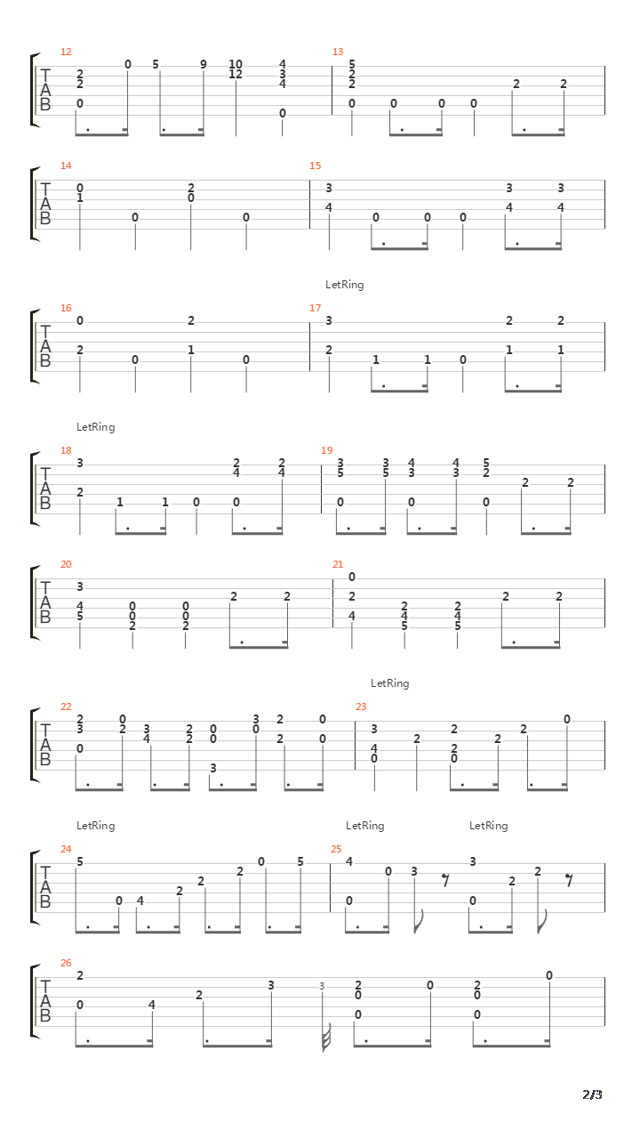 op1-3 No.7吉他谱