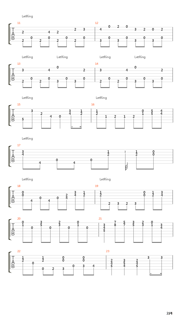 op1-3 No.8吉他谱