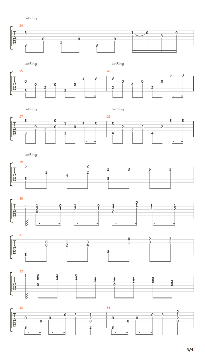 op1-3 No.8吉他谱