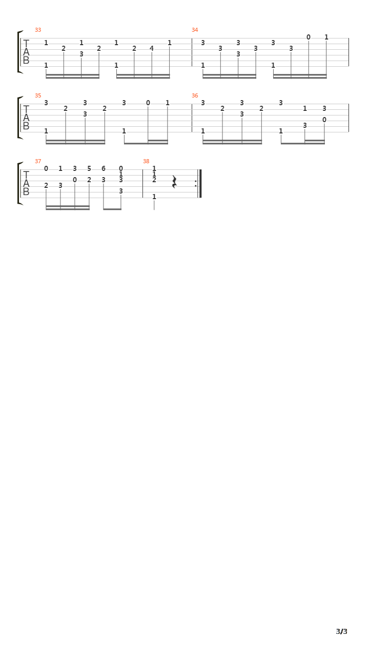 op1-3 No.9吉他谱