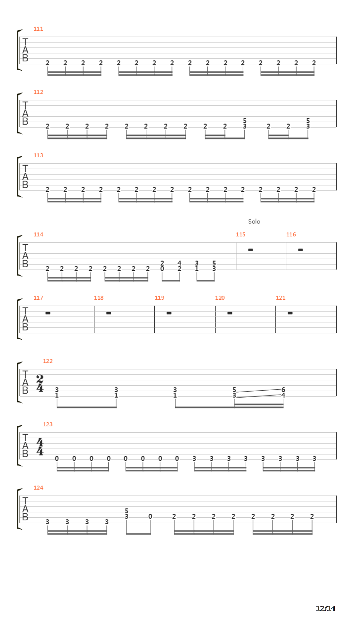 Black To The Blind吉他谱