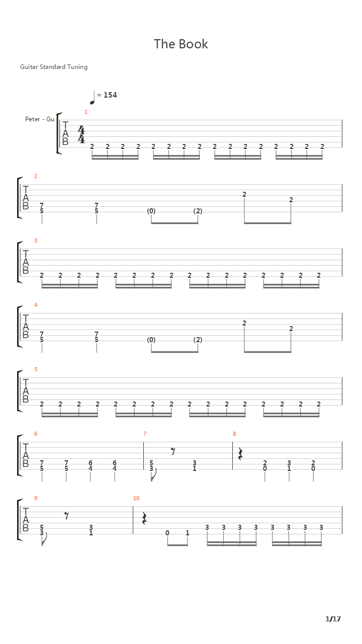 The Book吉他谱