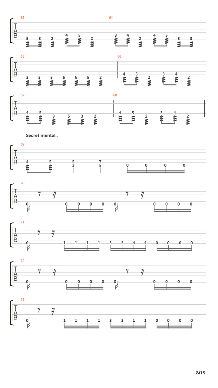 Zone吉他谱