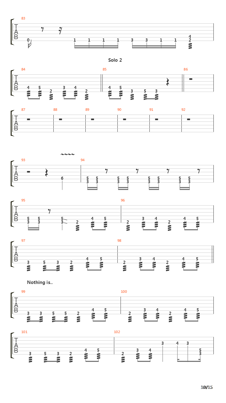 Zone吉他谱
