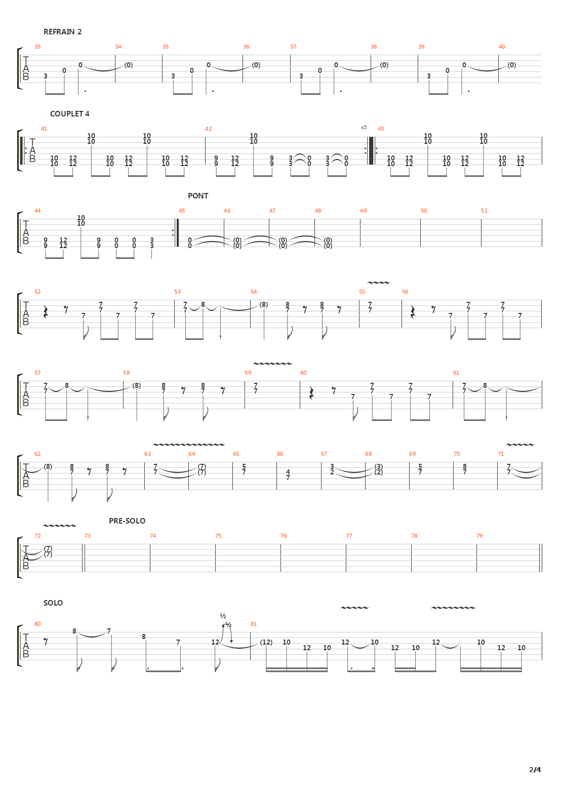 She Builds Quick Machines吉他谱