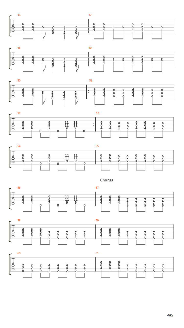 Ride吉他谱