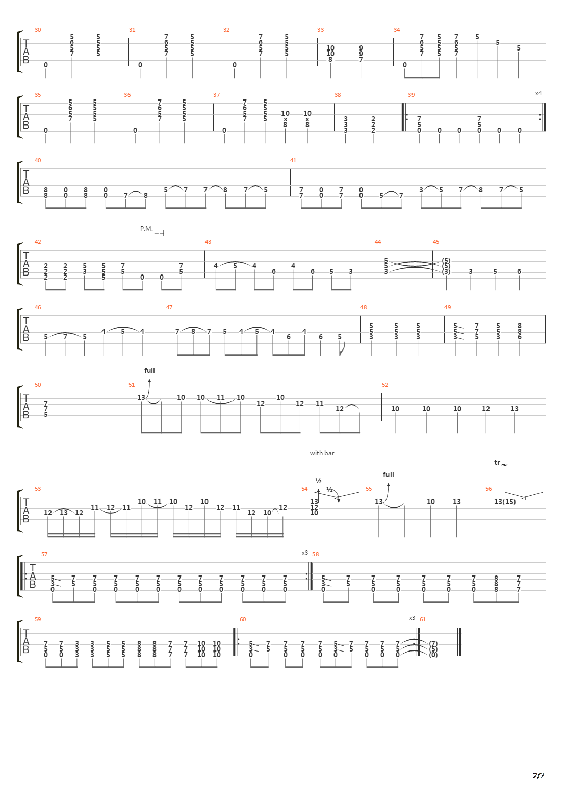 The Seven Gates Of Hell吉他谱