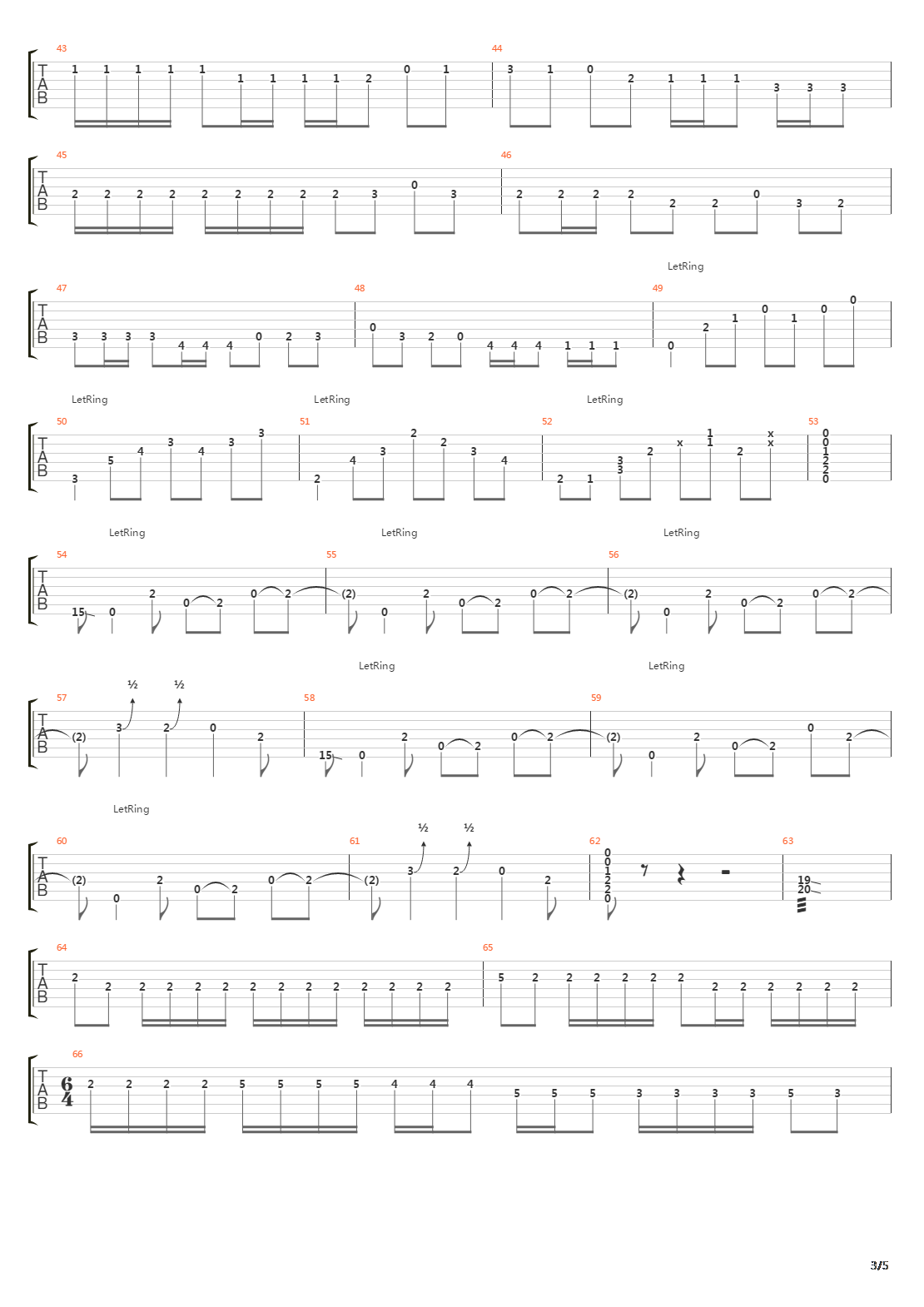 The Wedge吉他谱
