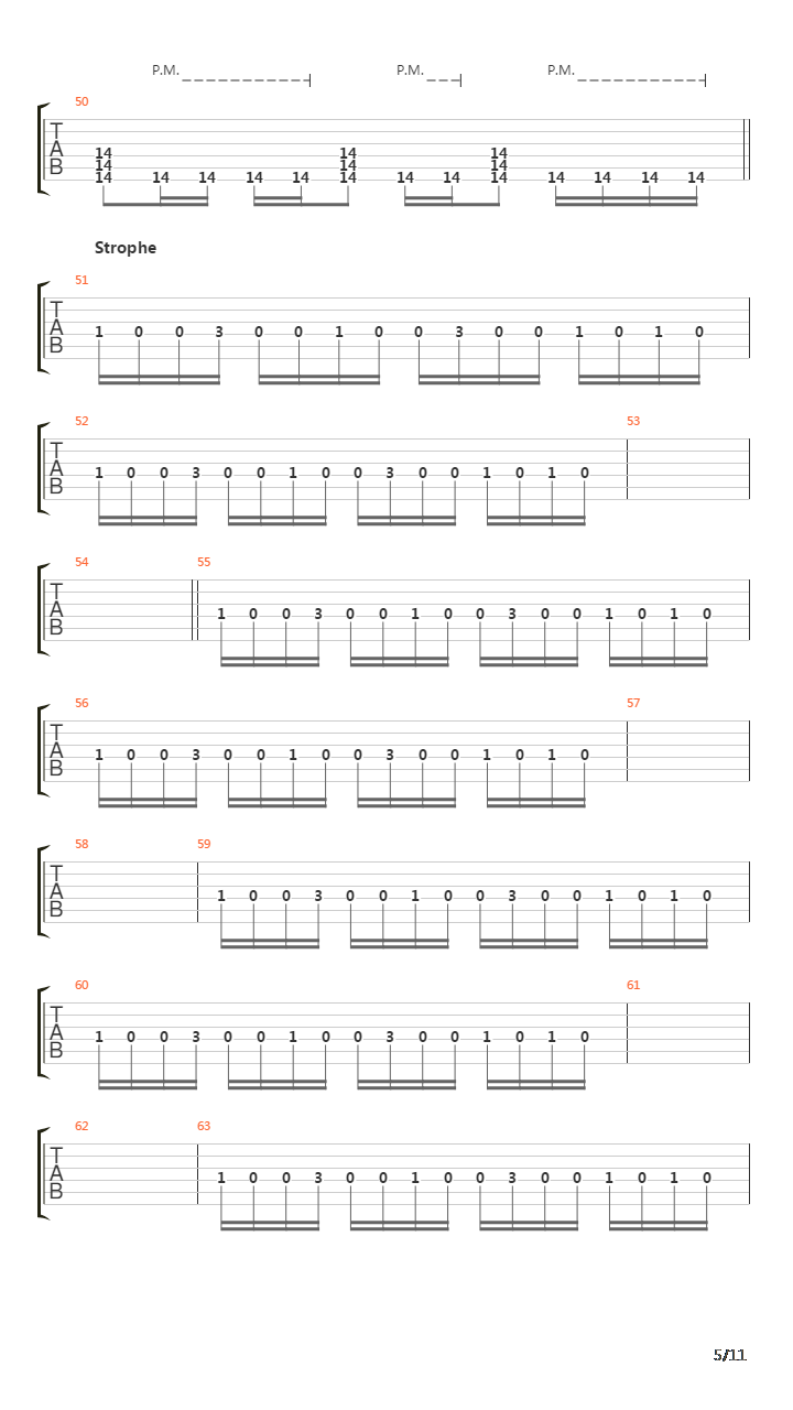 Rammlied(最完整版)吉他谱