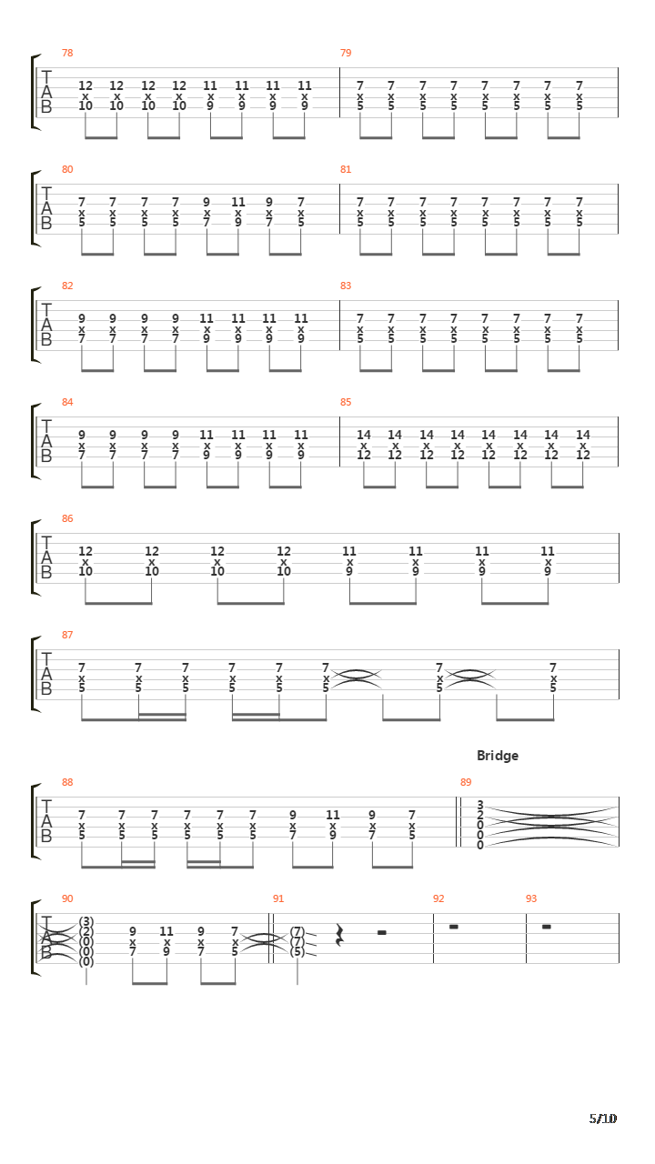 Another Song About The Weekend吉他谱