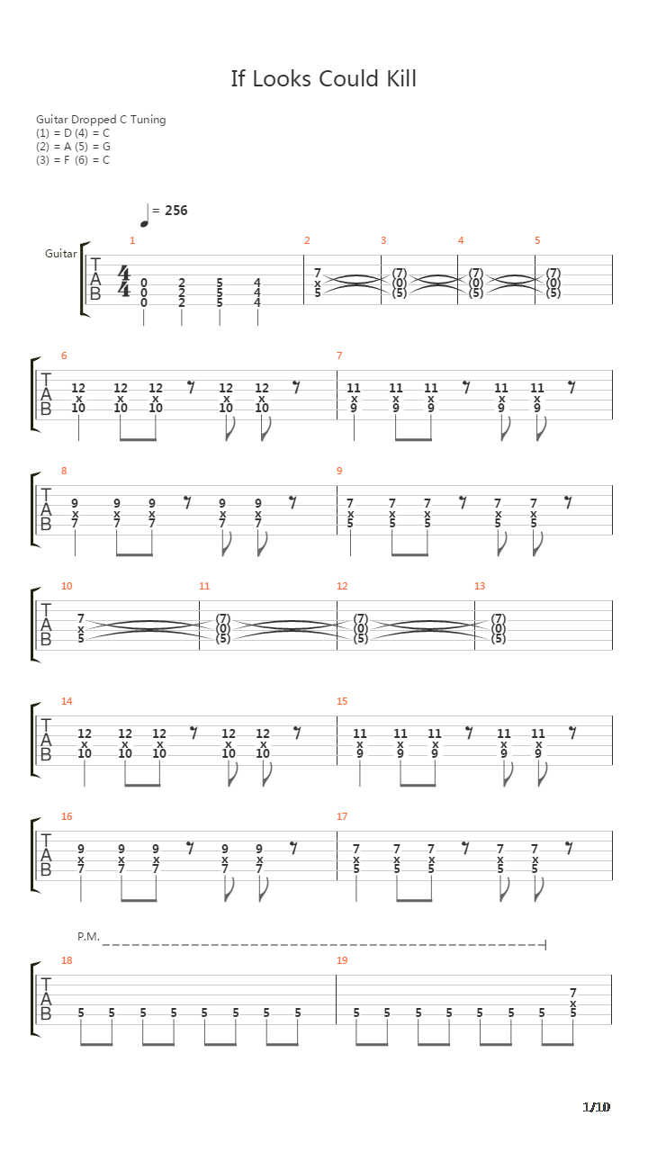 If Looks Could Kill吉他谱