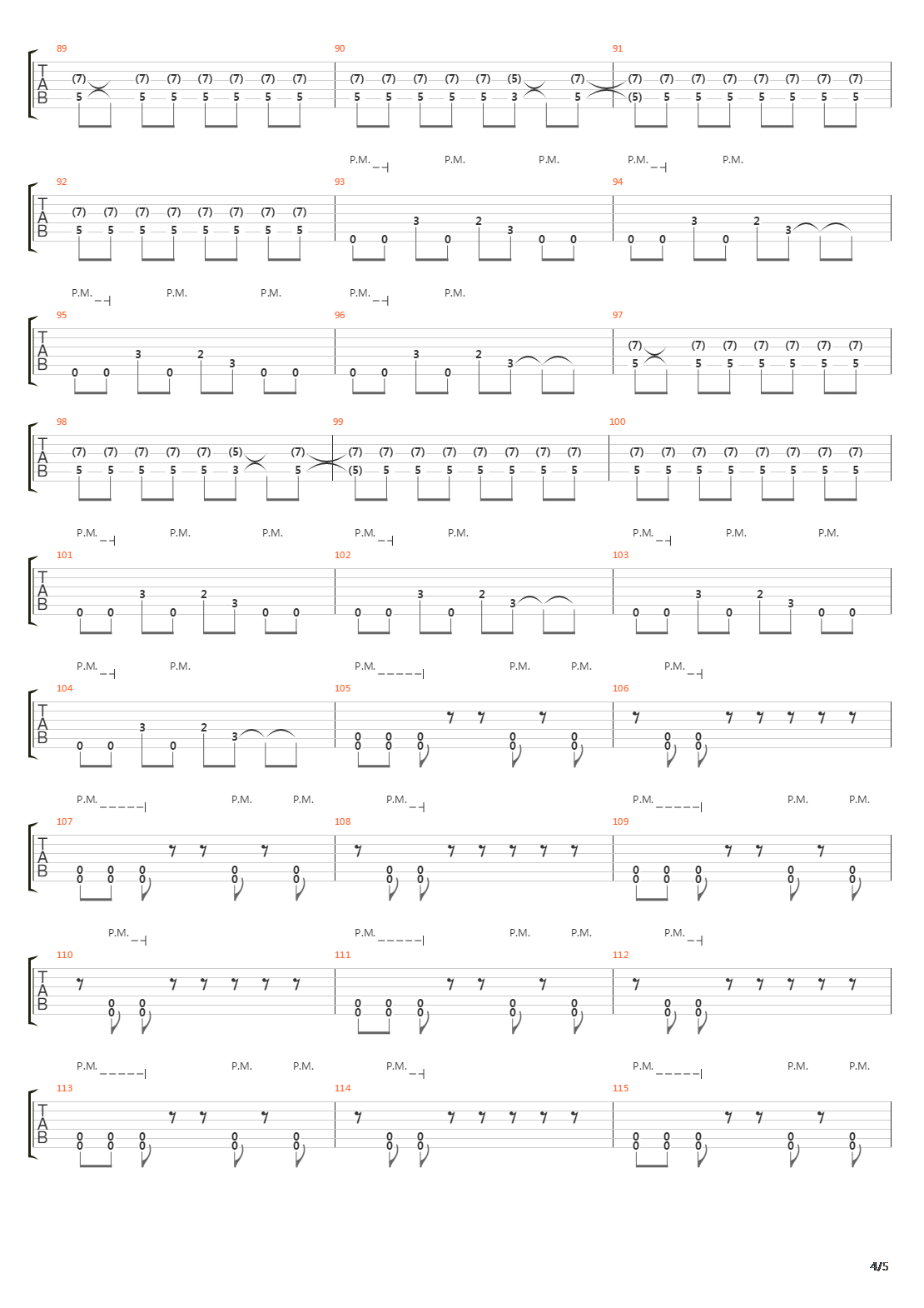 The Danger In Starting A Fire吉他谱