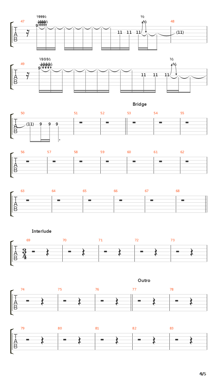 Pet吉他谱