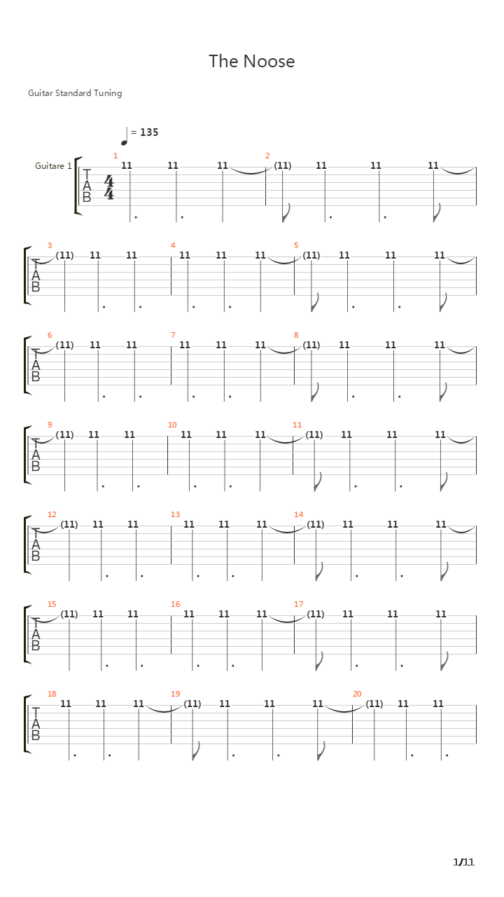 The Noose吉他谱