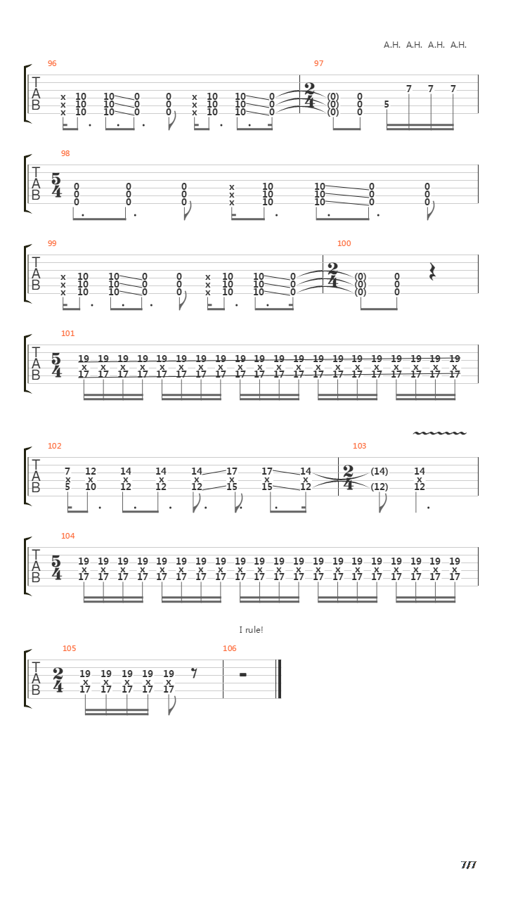 The Outsider吉他谱