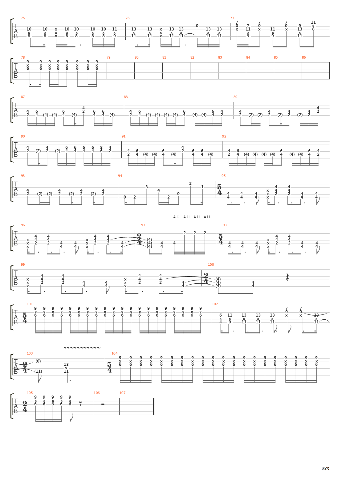 The Outsider吉他谱