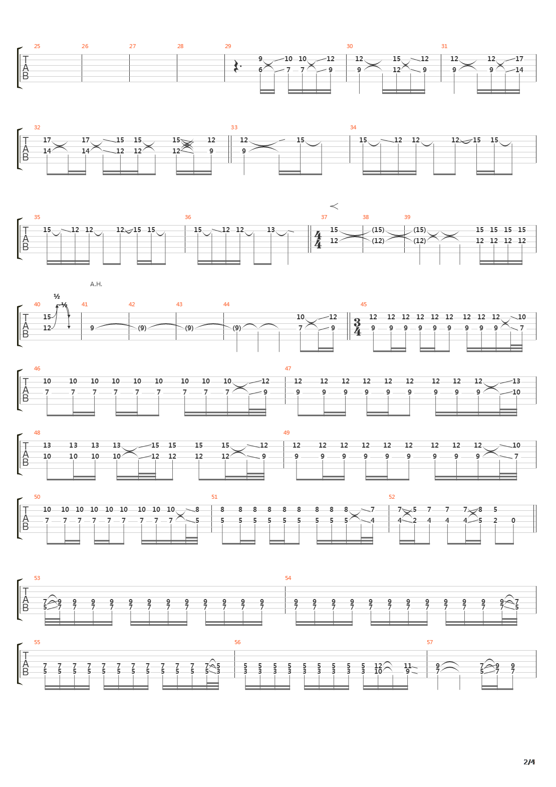 The Outsider吉他谱