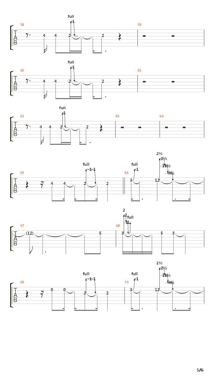 Thomas吉他谱