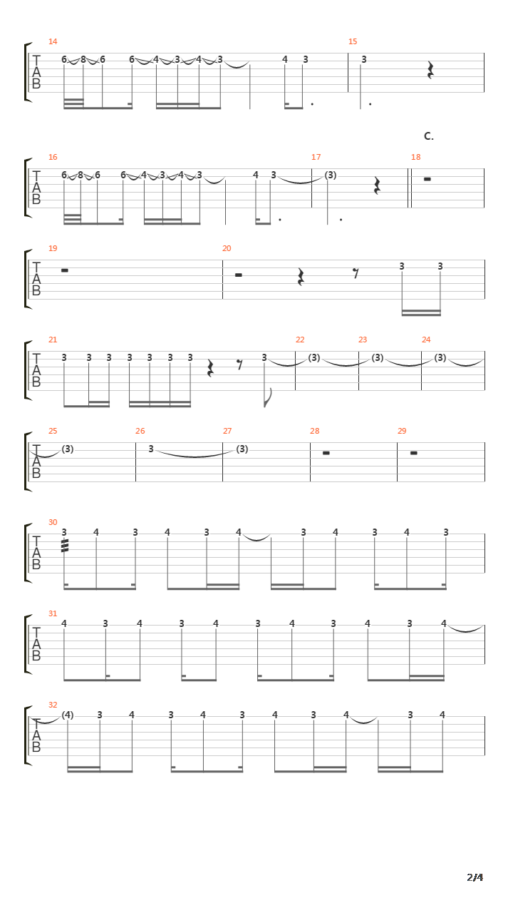 Vanishing吉他谱