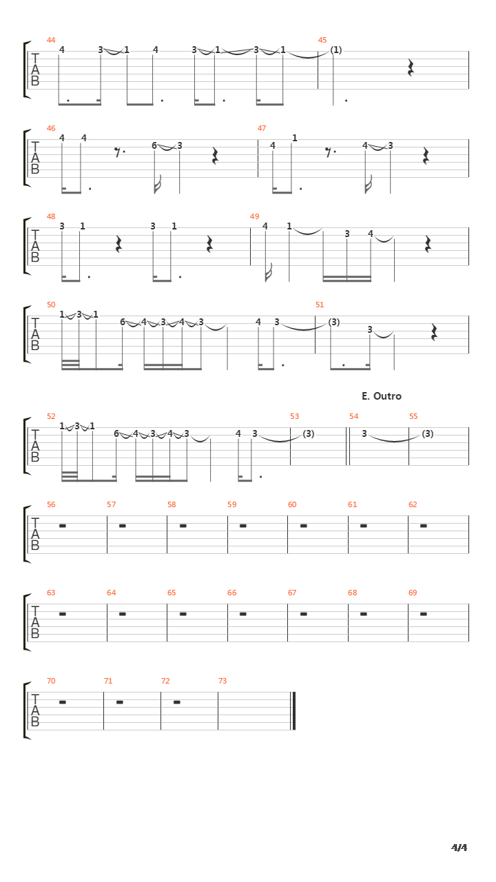 Vanishing吉他谱