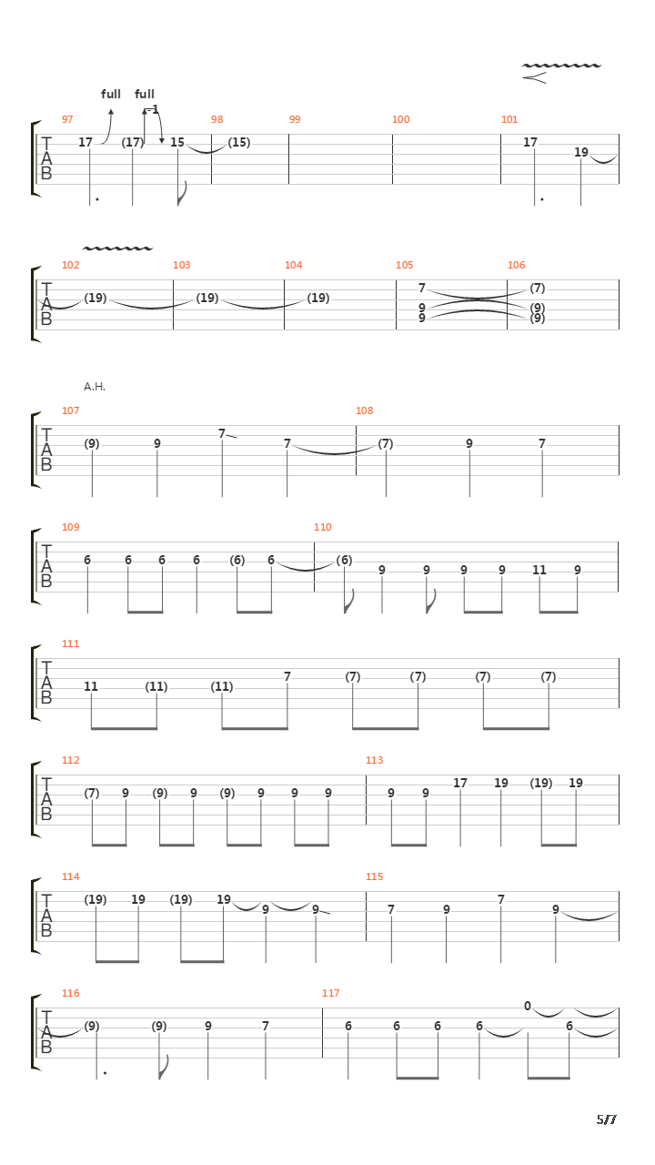 Vanishing吉他谱