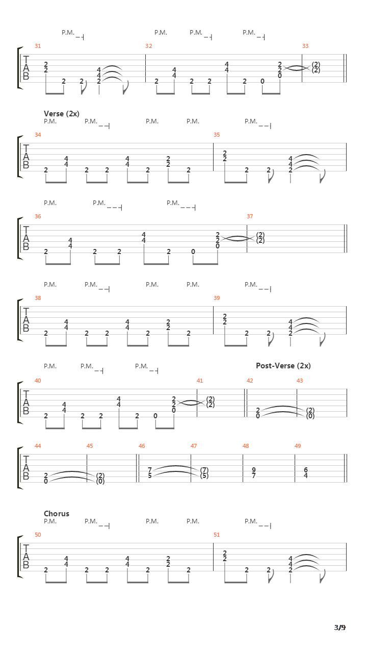 Pandemic吉他谱