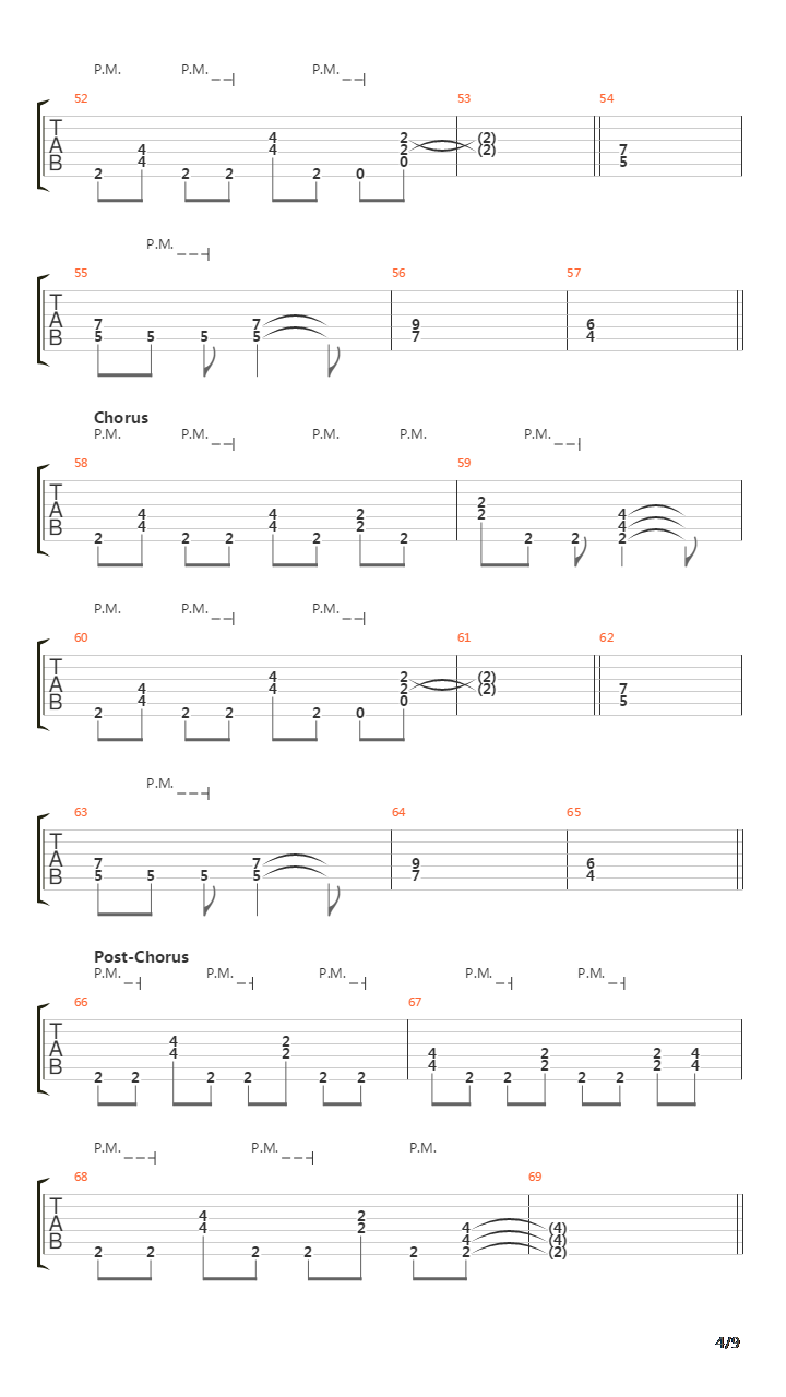 Pandemic吉他谱