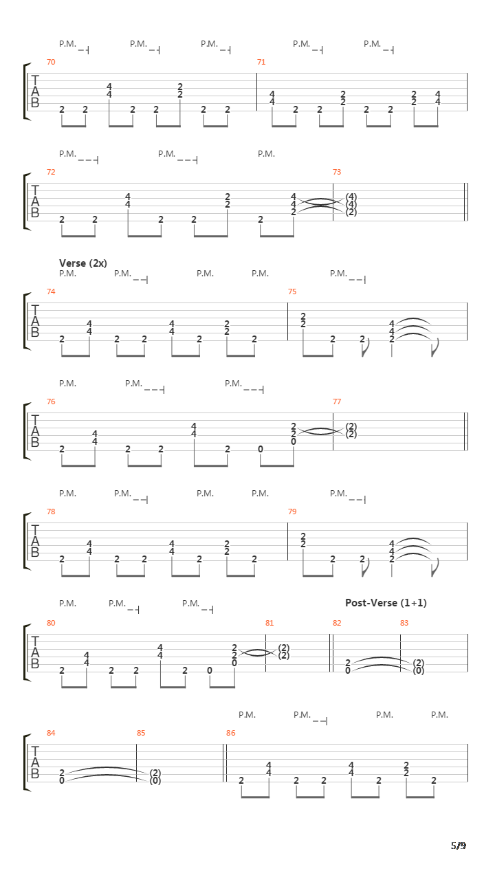 Pandemic吉他谱