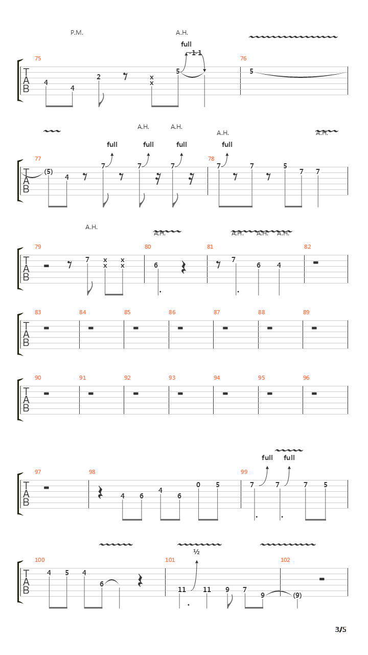 Russian Roulette吉他谱