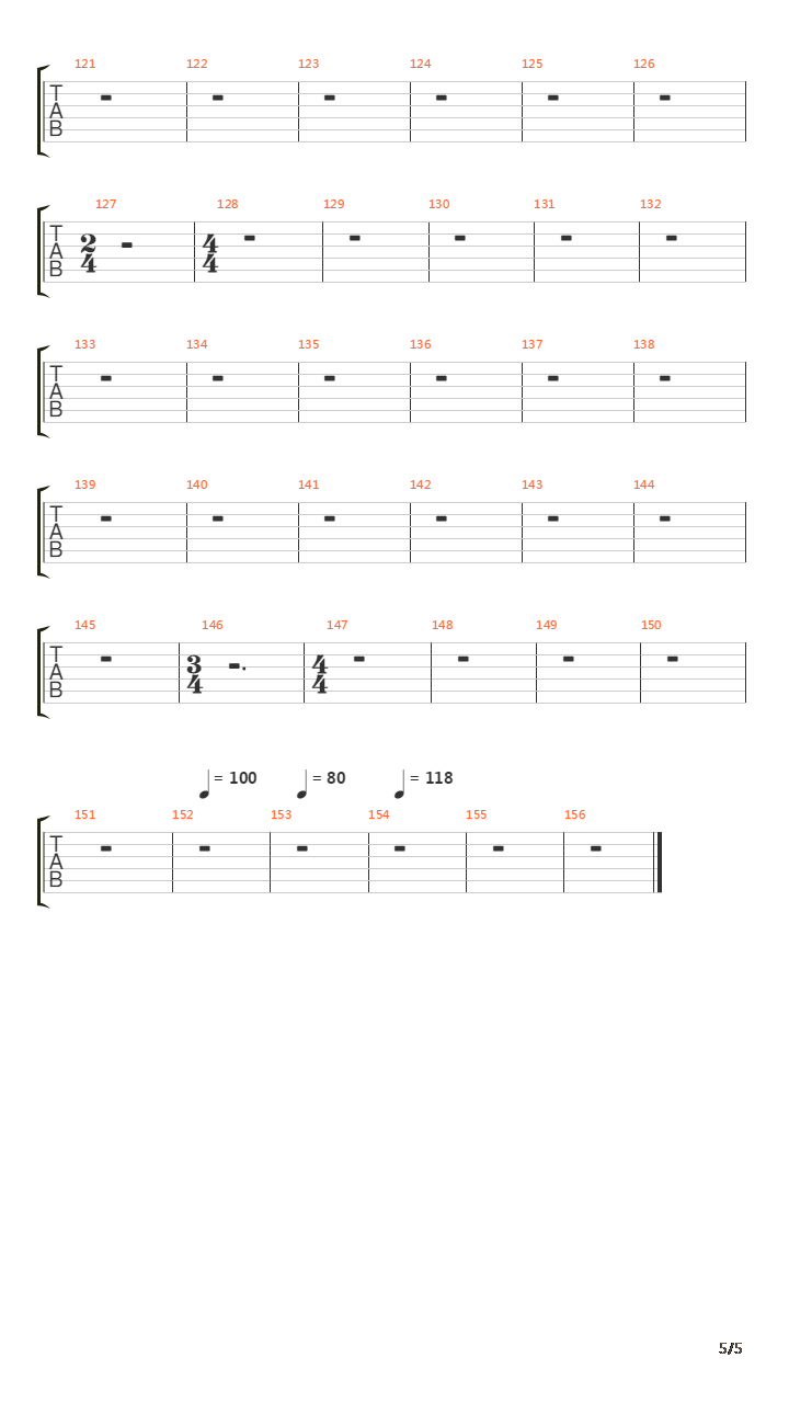 Russian Roulette吉他谱