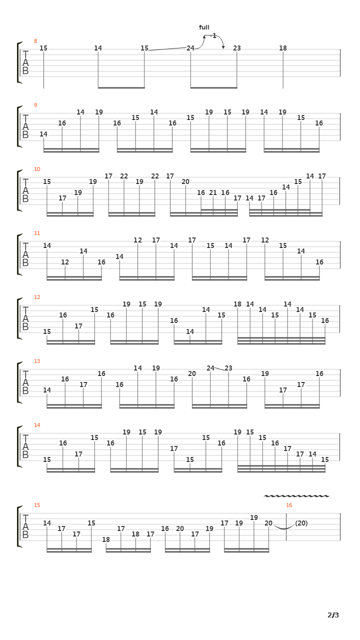 Behold Outro Solo吉他谱