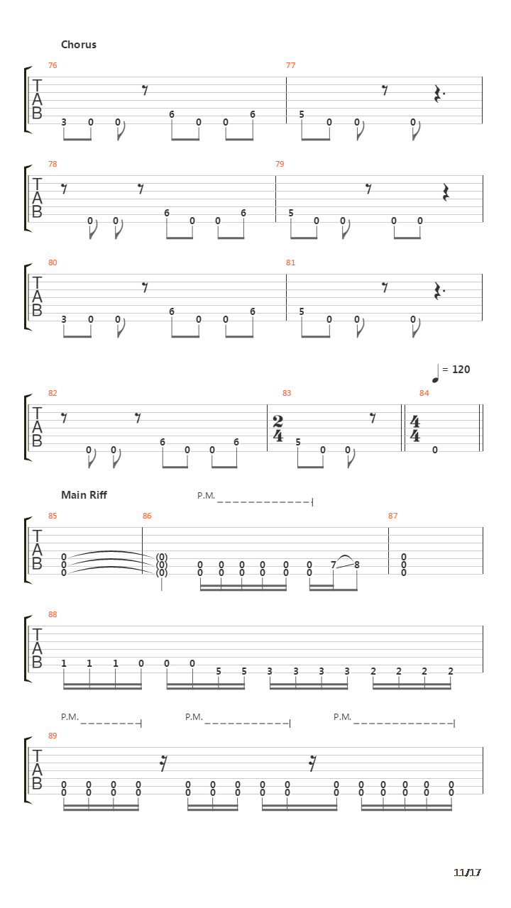 Follow The Signs吉他谱