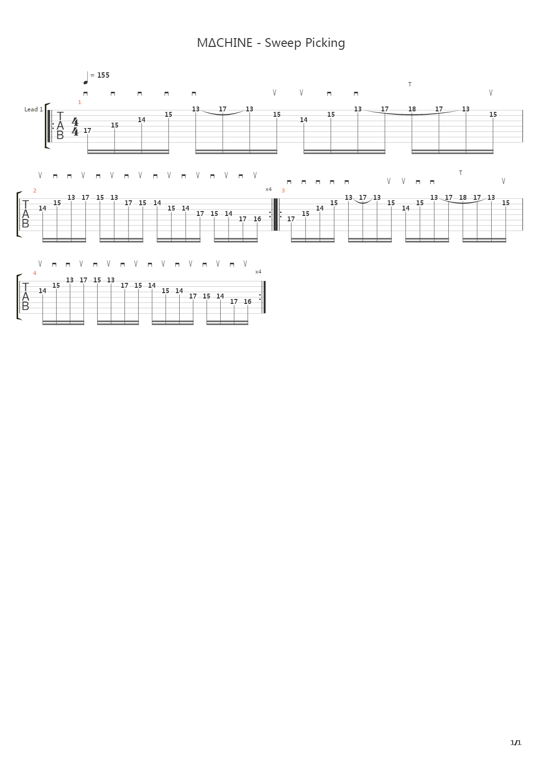 Machine吉他谱