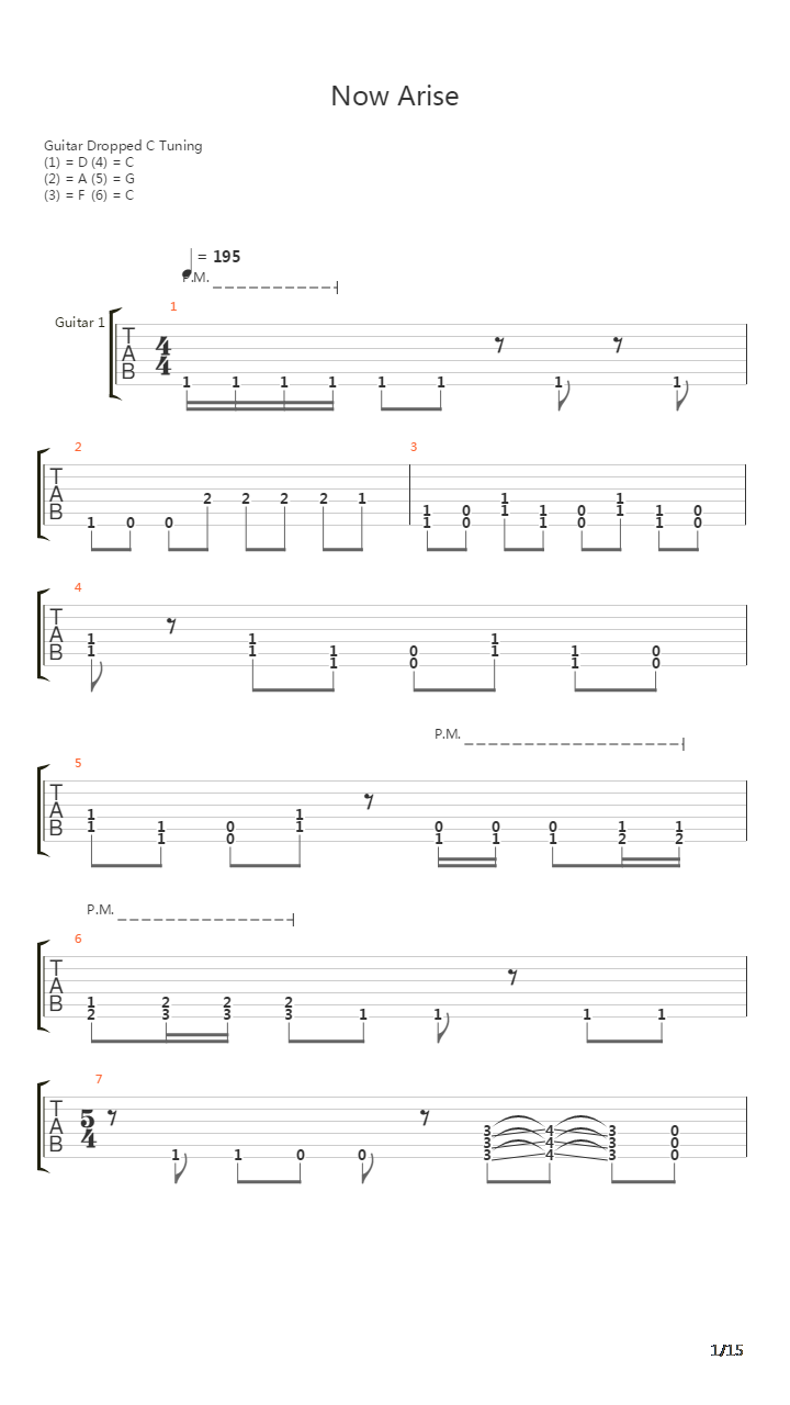 Now Arise吉他谱